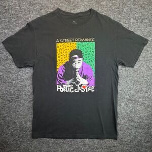 Poetic Justice Tupak Shakur T Shirt Mens Size MD Black A Street Romance Graphic